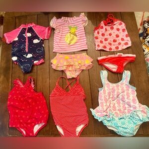 9-12 month girls swimsuit bundle